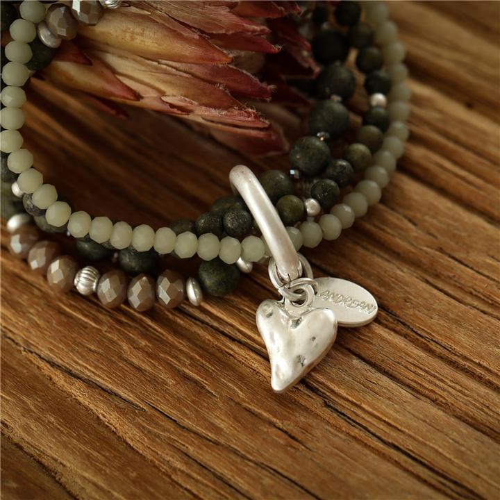 Image du produit Andreani Bracelet en véritable jade vert africain (8 cm, Pierres)