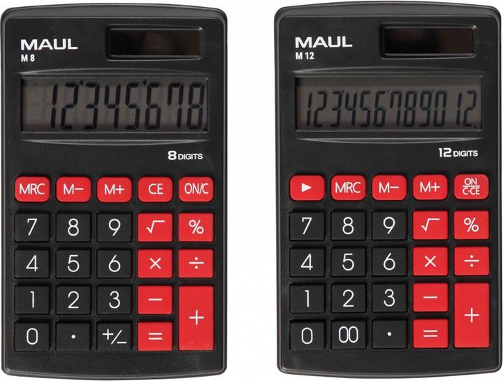 Produktbild Maul Taschenrechner M8 Schwarz (Solarzellen)