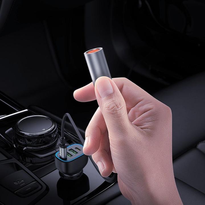 Produktbild Hoco Cable cigarette lighter for Type C UA30 0,3 m black (0.30 m)