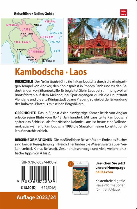 Produktbild Nelles Guide Reiseführer Kambodscha - Laos (Deutsch, Nelles/, 2024)