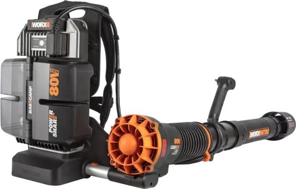 Actual product image Worx Battery backpack blower (Rechargeable battery operated, Leaf blower)