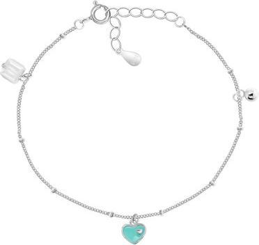 Brilio Silver - Decent silver bracelet with charms BRC53W
