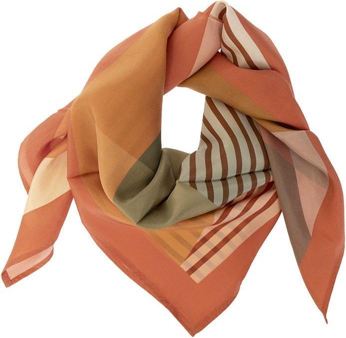 Image du produit Changemaker Seidenfoulard Multiverse 100%Seide 90x90cm pfirsich/orange/gr