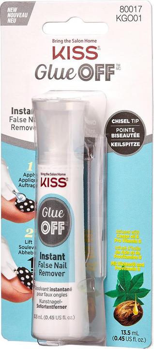 Immagine prodotto KISS Glue Off - Remover istantaneo per le unghie finte (Solvente per unghie, Trasparente)
