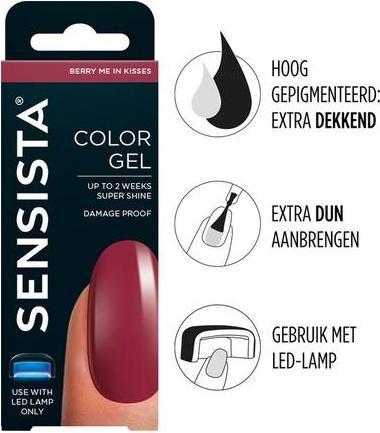 Produktbild Sensista Farbgel Berry Me In Kisses - Rot (Rot)
