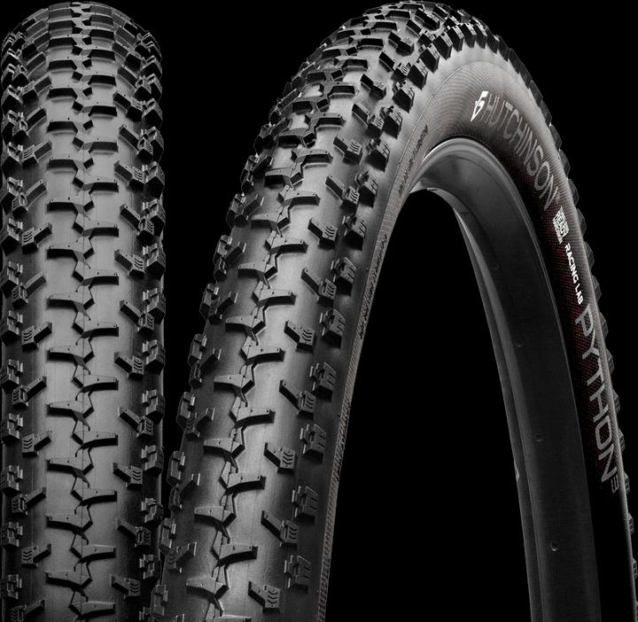 Actual product image Hutchinson Folding tyre PYTHON 3 Racing Lab 29x2.40 (57-622) Tubeless Ready Hardskin tanwall 3x66tpi (29 x 2.40, 57-622)