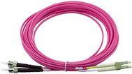 Actual product image CBO BlueOptics fibre optic patch cable LC / ST MM OM4 magenta 2.0m (2 m)