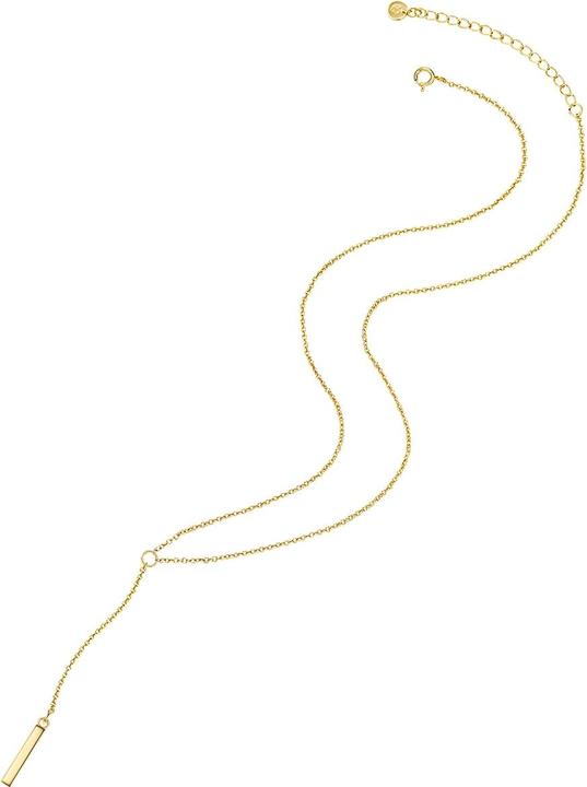 Immagine prodotto Glanzstücke München Catena da donna in argento sterling e oro giallo da 45,0 cm + 5,0 cm di estensione - 28463 (Argento, 45 - 50 cm)