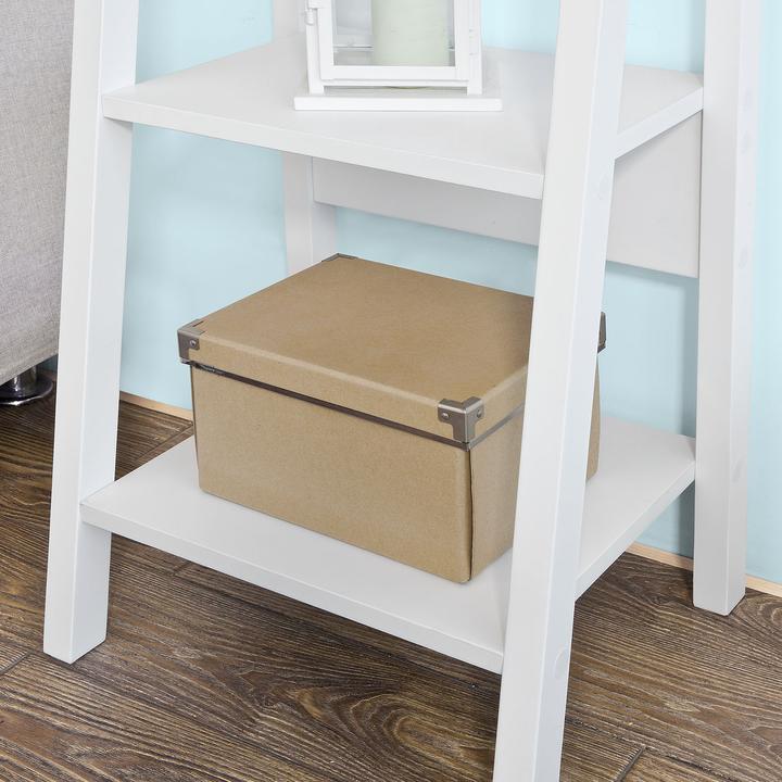 Image du produit SoBuy Étagère à échelle Blanc (44 x 39 x 180 cm)