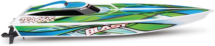 Productafbeelding Traxxas BATEAU BLAST 603mm EP RTR GROEN TQ 2.4GHz w/USB-C Lader & Accu