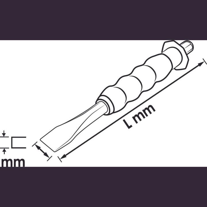 Produktbild Vigor Flachmeissel Mit Handschutz, 16mm
