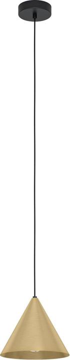 Produktbild EGLO Pendelleuchte Stahl 1-flammig Hx 1100x220 mm Narices schwarz/gold/messing (E27, 0 lm)
