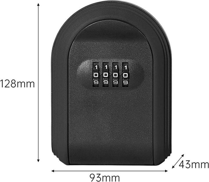 Produktbild König Design Schlüsselbox Schlüsseltresor Schlüsselsafe für Innen und Aussen mit Zahlenschloss