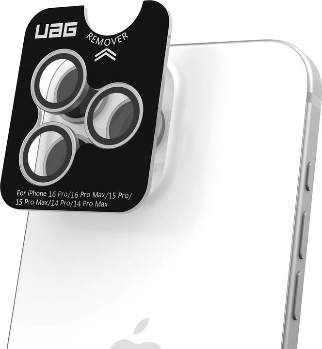 Immagine prodotto UAG Protezione dell'obiettivo della fotocamera (3 Pezzo/i, Apple iPhone 14 Pro, Apple iPhone 14 Pro Max, Apple iPhone 15 Pro, Apple iPhone 15 Pro Max, Apple iPhone 16 Pro, Apple iPhone 16 Pro Max)