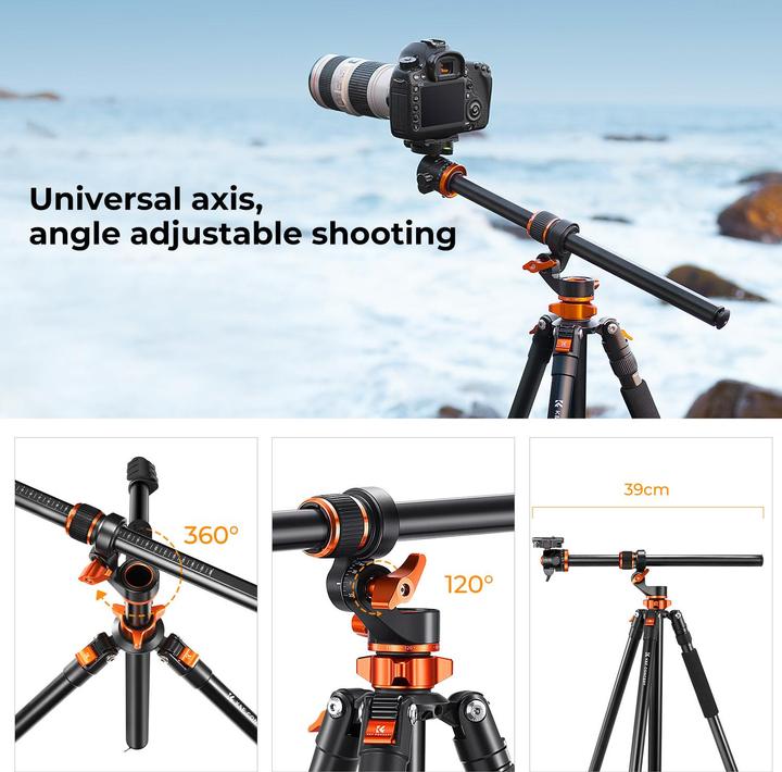 Image du produit K&F Concept T254A7 + tête de trépied BH-28L (Métal)