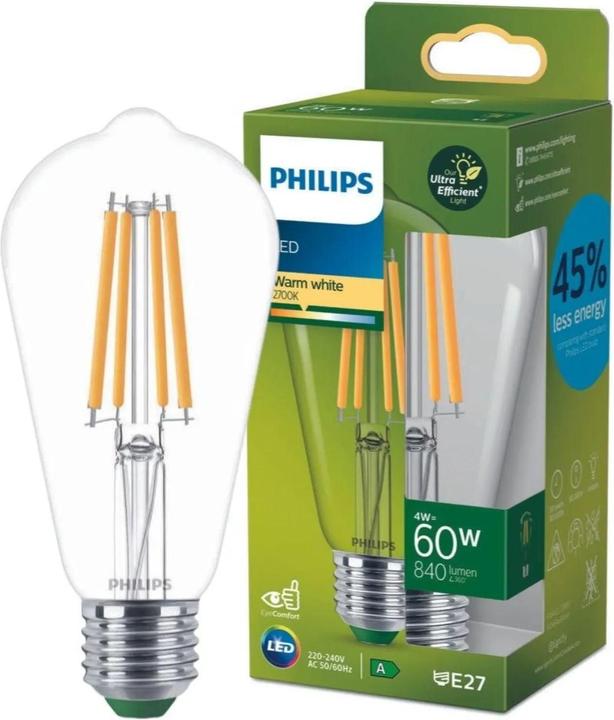 Actual product image Philips LED Classic (E27, 4 W, 840 lm, 1 x, A)