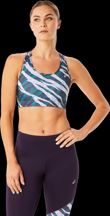 ASICS Performance Wild Camo Bra Lady Night Shade/Velvet Pine