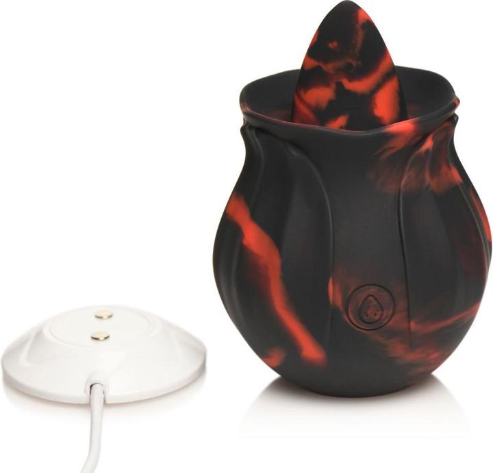 Produktbild Frisky BLOOMGASM Black Kiss Rimmende RosenVibrator Rot/Schwarz