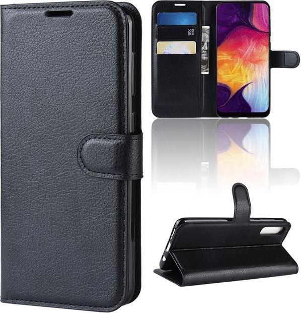 Produktbild MU Classic Litchi Leder Bookcover Series (Samsung Galaxy A30s, Samsung Galaxy A50, Samsung Galaxy A50s)