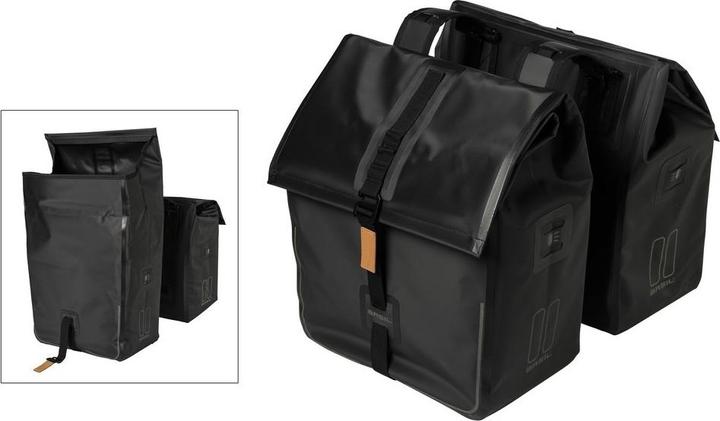 Produktbild Basil Urban Dry Double (50 l, Gepäckträgertasche)