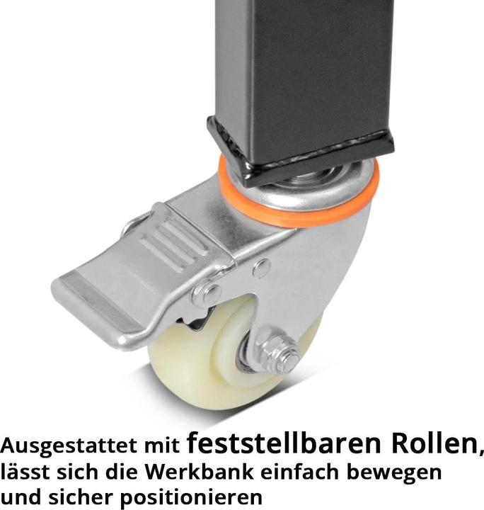 Produktbild Stahlwerk Werkbank mit Rollen (60 cm, 120 cm)