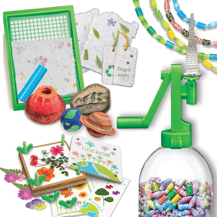 Scandinavian Baby Products 4M - STEAM POWERED KIDS / Green Paper craft (4M-05542)
