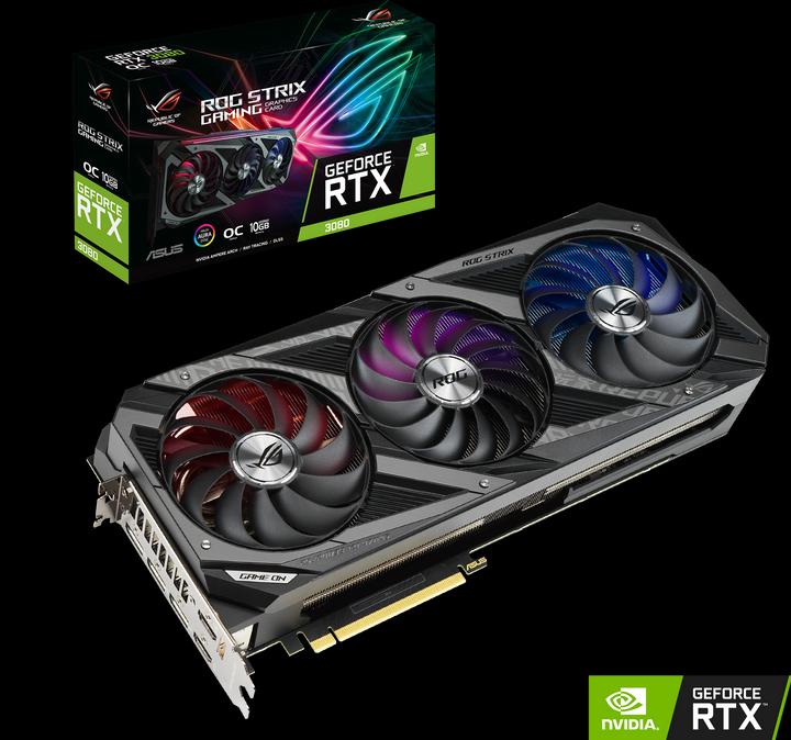 Actual product image ASUS GeForce ROG STRIX RTX 3080 O10G GAMING (10 GB)