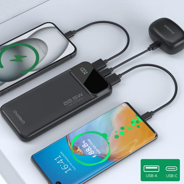 Produktbild Choetech 10000 mAh (10000 mAh, 22.50 W, 22.50 Wh)