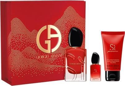 Giorgio Armani Si Passione Set - Eau De Parfum Spray 50ml, Eau De Parfum 7ml, Body Lotion 50ml (Parfum set)