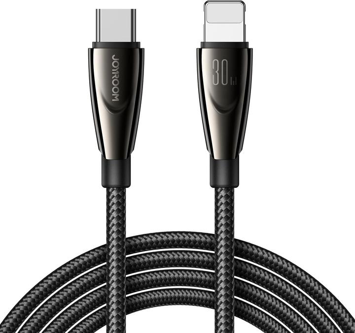 Actual product image Joyroom Pioneer Series SA31-CL3 USB-C / Lightning 30W 1.2m cable - black (1.20 m, 30 W)