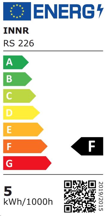 Energy Label Innr RS 226 (GU10, 4.80 W, 350 lm, 4 x, F)
