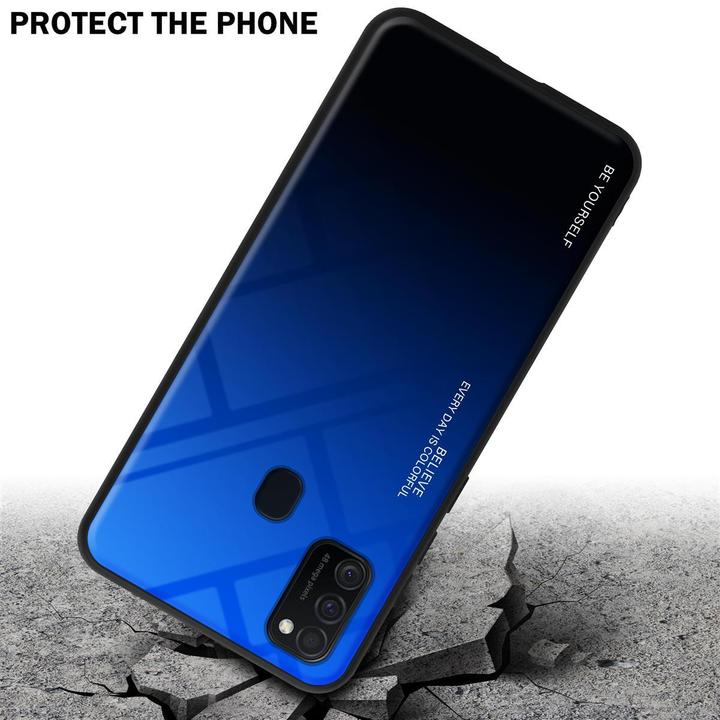 Image du produit Cadorabo Couverture en verre TPU 2 couleurs (Samsung Galaxy M30s, Samsung Galaxy M21)