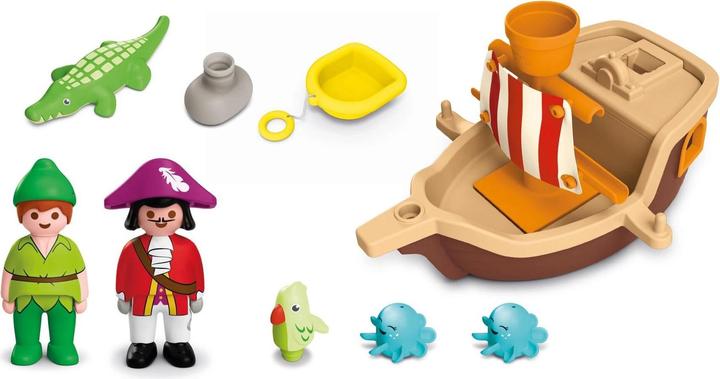 Immagine prodotto Playmobil 71769 JUNIOR & Disney: La nave dei pirati di Peter Pan con schizzi d'acqua e divertimento (71769, Playmobil Junior)