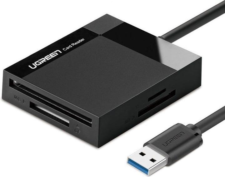 Produktbild Ugreen USB 3.0 SD/Micro SD/CF/MS Speicherkartenleser schwarz (CR125 30333) (USB 3.0)