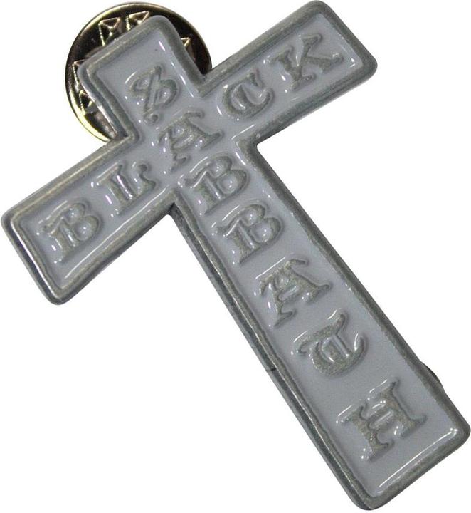Actual product image Black Sabbath Cross Badge
