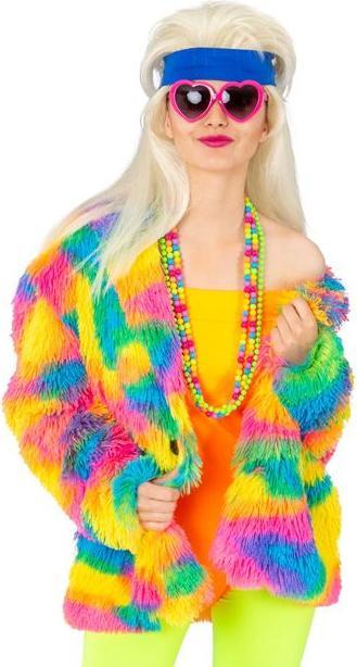 Produktbild Fasnacht Felljacke Kunterbunt L/XL (XL)