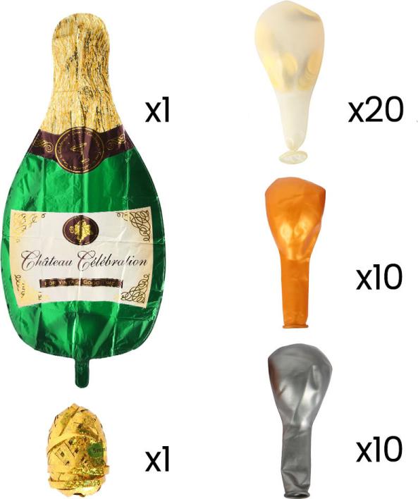 Produktbild Ueli Express 42 in 1 Champagner Party Ballon Mega Set (1 x)