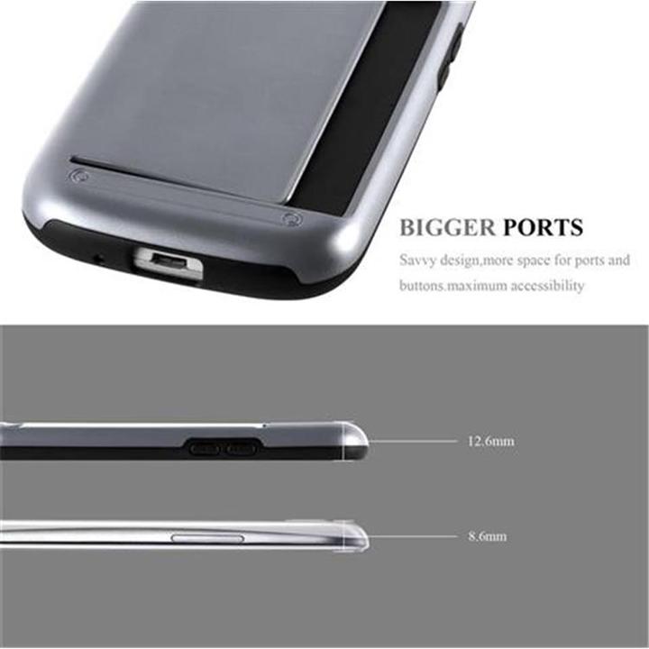 Actual product image Cadorabo Hybrid shield cover with card pocket (Samsung Galaxy S3 Neo, Samsung Galaxy S3)