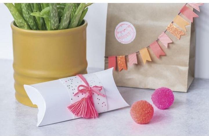 Produktbild Heyda Geschenkschachtel 90 x 125 mm 6 Stück, Weiss (Geschenkbox, 6 x)