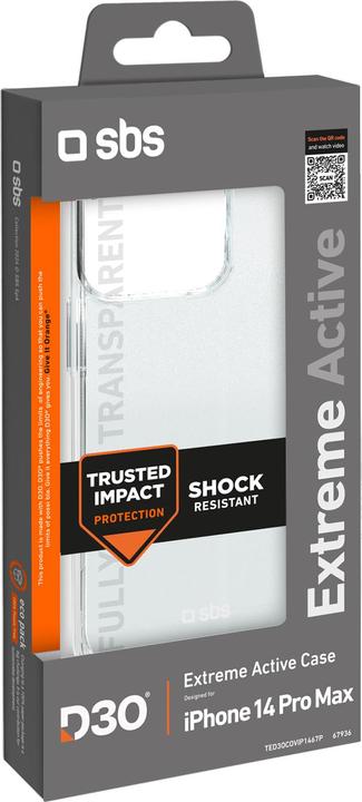 Image du produit SBS D3O iPhone 14 Pro Max Case - Transparent (Apple iPhone 14 Pro Max)