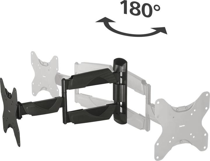 Produktbild Hama TV-Wandhalterung, schwenkbar, neigbar, ausziehbar, 122 cm (48") bis 35 kg (Wand, 48", 35 kg)