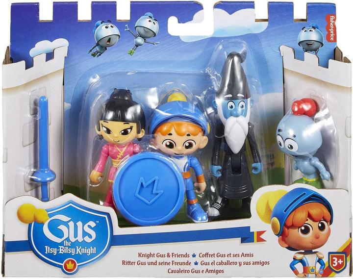 Actual product image Mattel Gus the itty bitty knight Gus & friends (4-pack)