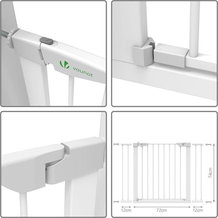 Produktbild Vounot Treppenschutzgitter (75 cm)