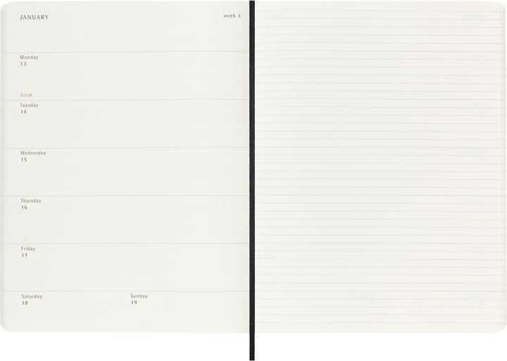 Actual product image Moleskine Weekly calendar (19 x 25 cm, English)
