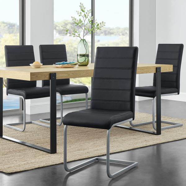 Produktbild Juskys Freischwinger Vegas 4er Set