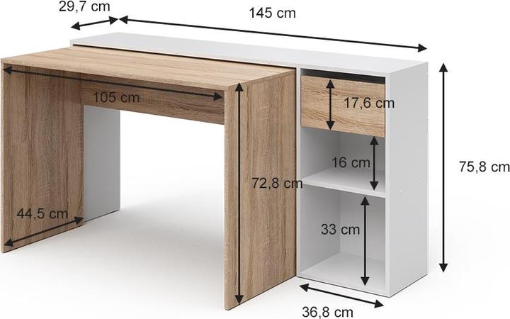 Produktbild Vicco Ben (145 x 46 x 76 cm)