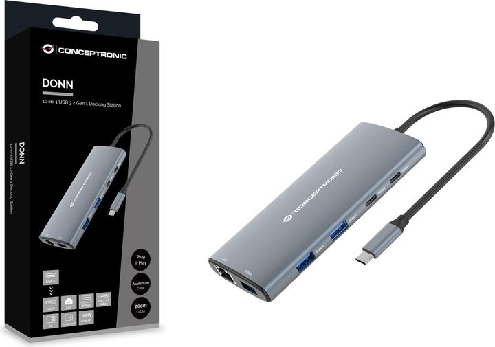 Immagine prodotto Conceptronic USB Typ-C auf HDMI/USB 3.0/ USB Typ-C (USB-C, 1 Porti)