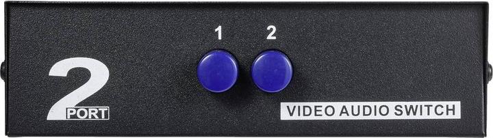 Immagine prodotto SpeaKa Professional SP-11175216 Switch composito a 2 porte con porte audio