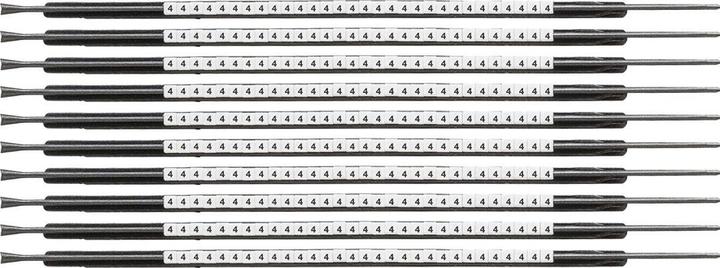 Brady SCN-05-4, Clipsleeve wire marker, labelled " 4 ", for cable diameter of 1.4