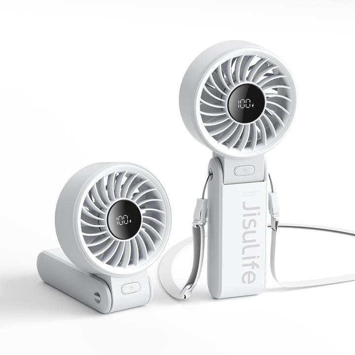 Actual product image Jisulife Handheld Fan Life7 (5000mAh) white